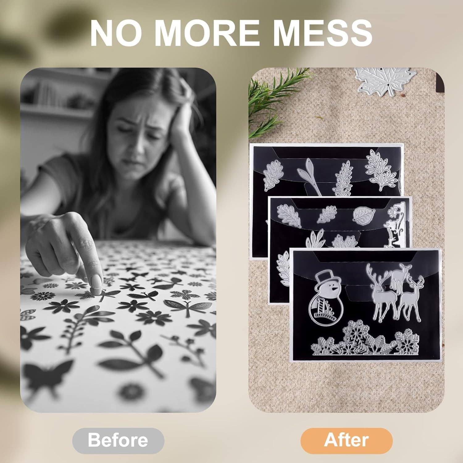 20Pcs Magnetic Sheets for Dies Storage, with Rubber Magnet Sheet, Die Cut Storag 5