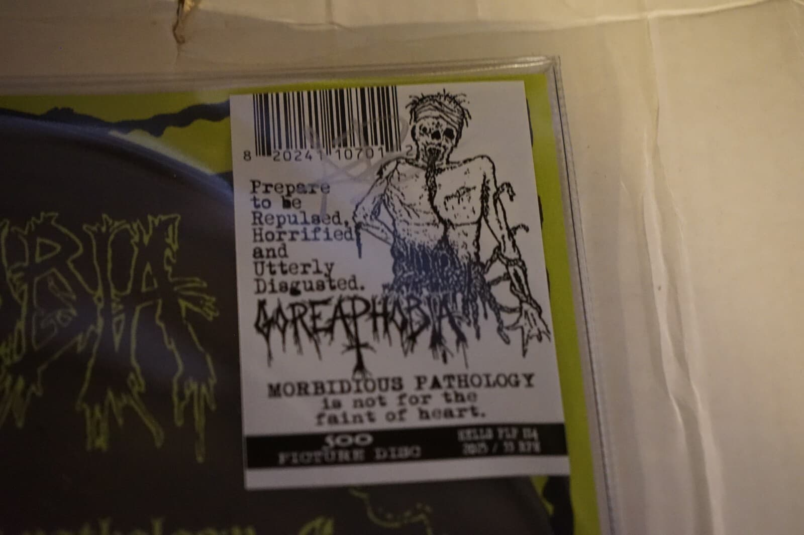 Goreaphobia Morbidus Pathology Picture Record Signed By Alex Bouks Limited 500 3