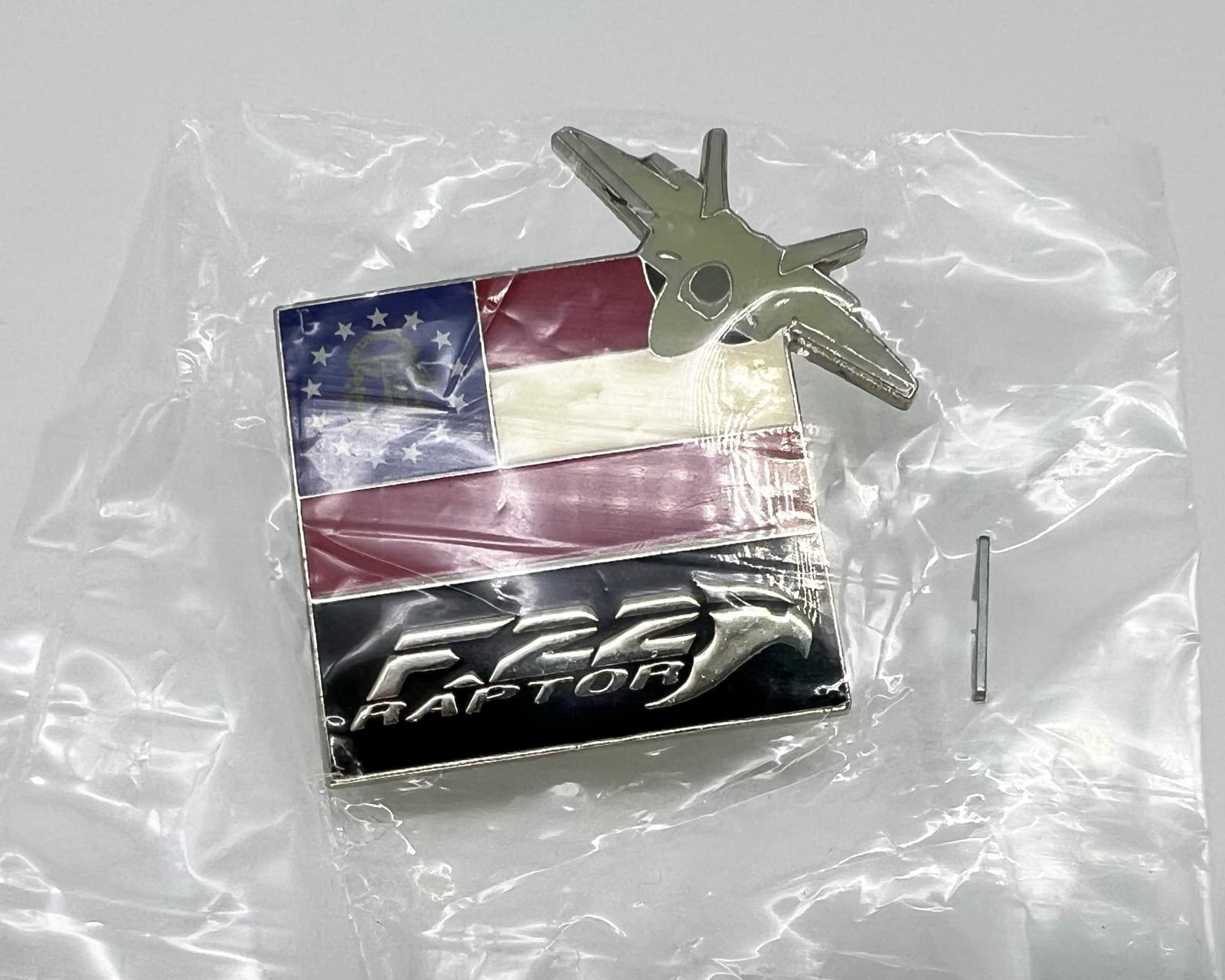 Lockheed Martin Georgia F-22 Raptor Aircraft Production Pin New Unused Military 3