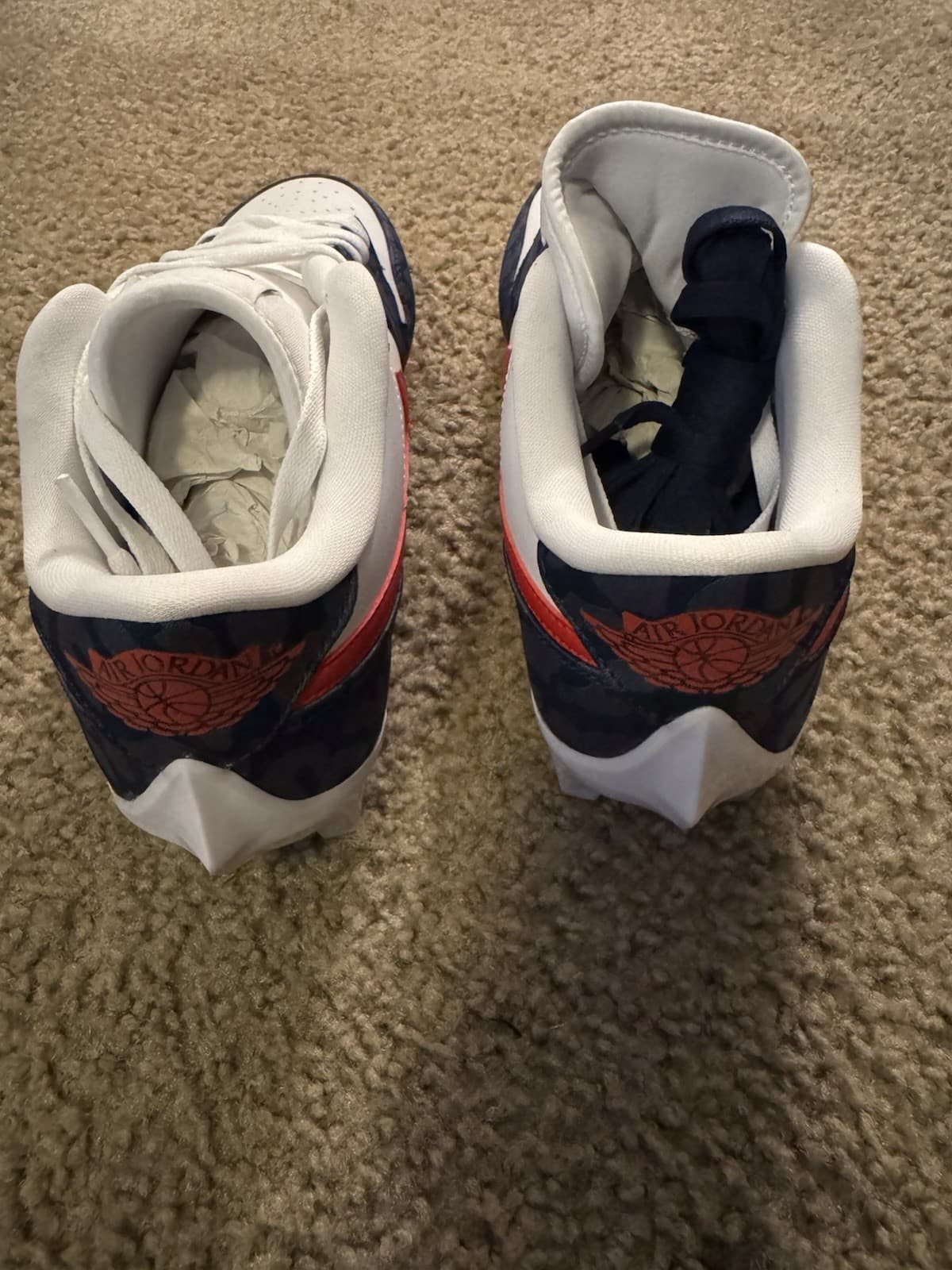 2025 Jordan 1 Low cleats Howard University PE Size 11 4