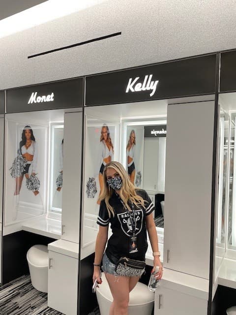 Las Vegas Raiders Women's Glitter Football Jerseys Black and Silver 5