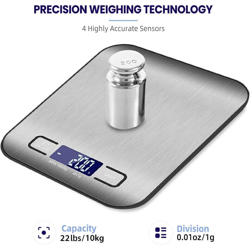Digital Food Scale 22lb Kitchen Scales Grams & Ounce For Weight Loss Cooking New 3