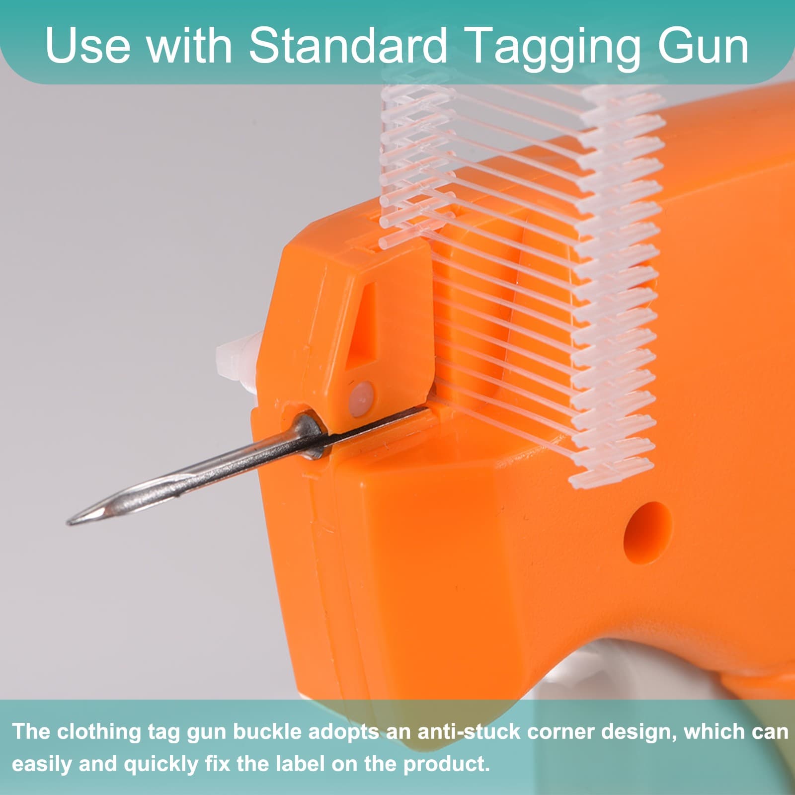 3000pcs 12mm Tag Pins Tagging Barbs Fasteners Tag Attachments for Clothes Clear 5