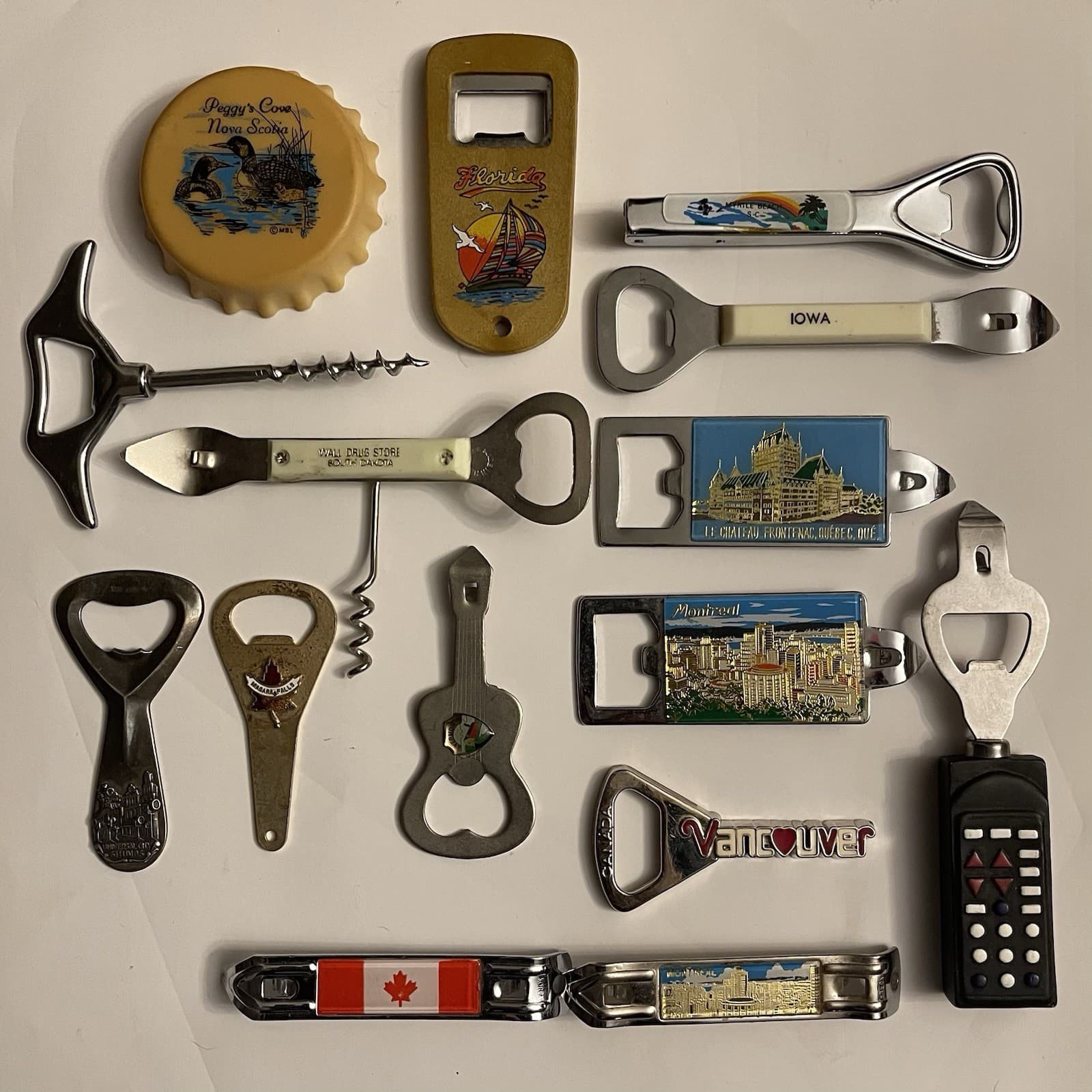 Lot Of 15 Bottle Openers Vintage And Modern Some Have Magnets