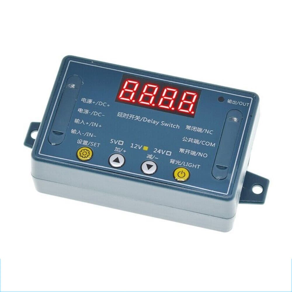 2X DC 12V 10A Adjustable Time Delay Relay Module LED Digital Timer Switch + Case 4