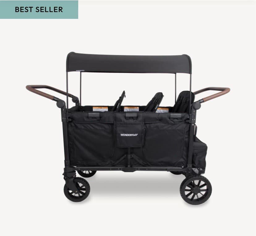 Wonderfold Wagon W6 W Luxe Pro Stroller Wagon- Jet Black- Brand New!! 3
