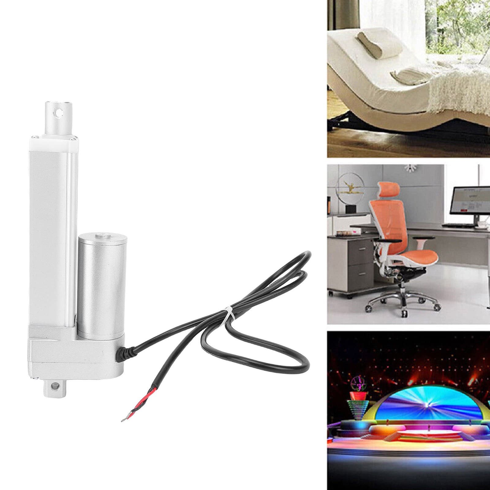 Linear Actuator 1500N IP54 Water Proof 100mm Stroke Electric Motion Actuator 4