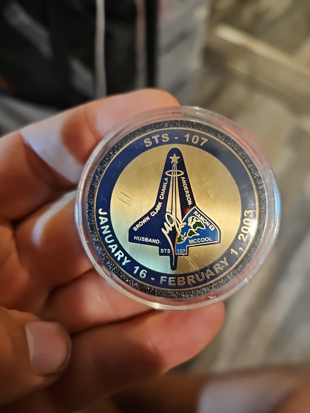 STS-107 SPACE SHUTTLE Challenge COIN NASA POST-ACCIDENT RELEASE RARE! 