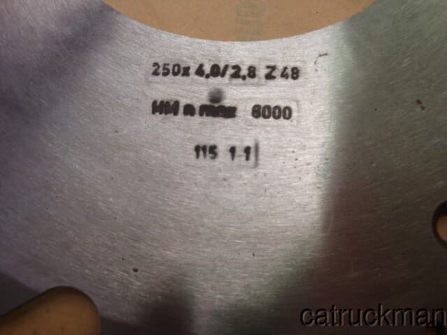 5 New Leuco 250mm x 4mm Scoring Blades ( 5 pc. lot) - see description 2