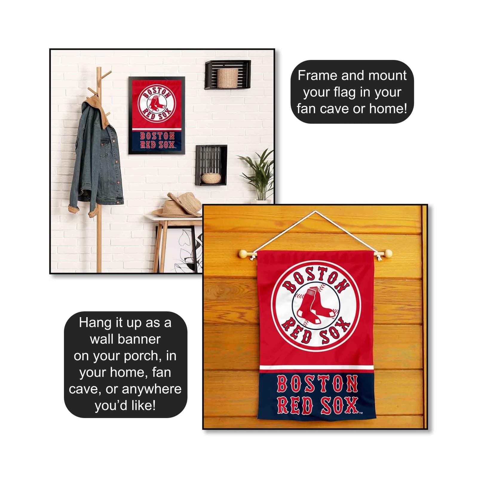 Boston Red Sox Double Sided Garden Flag 5