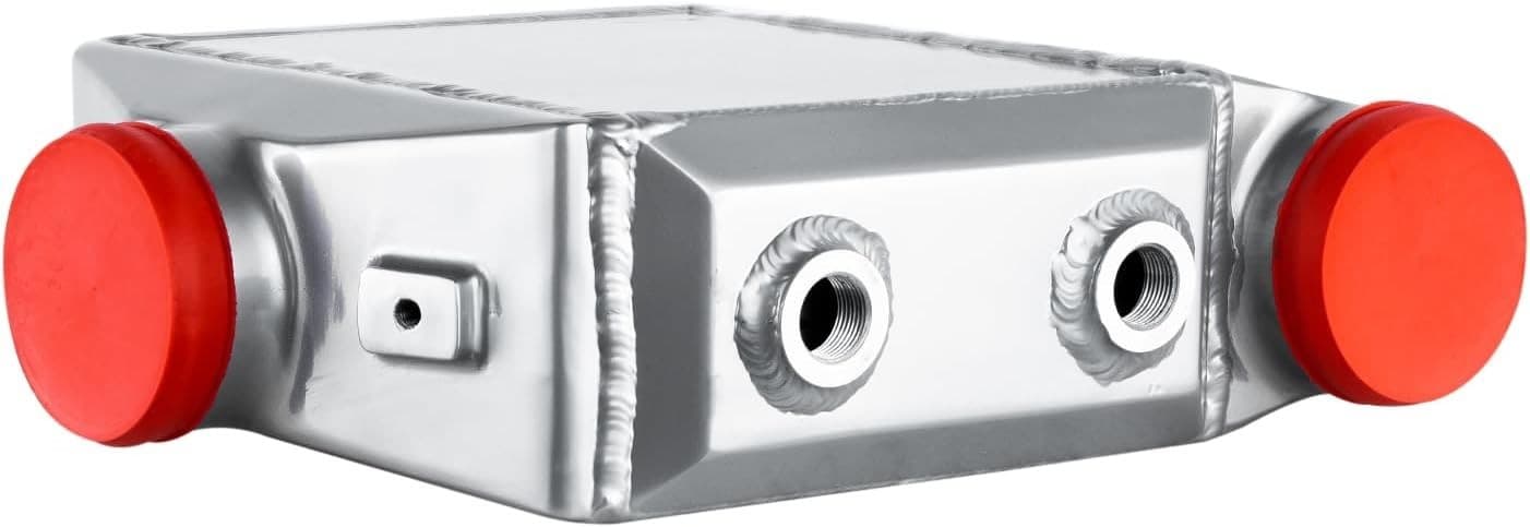 Universal Aluminum Liquid Water to Air Intercooler 9x10.6x4.5in, Core Air Silver 5