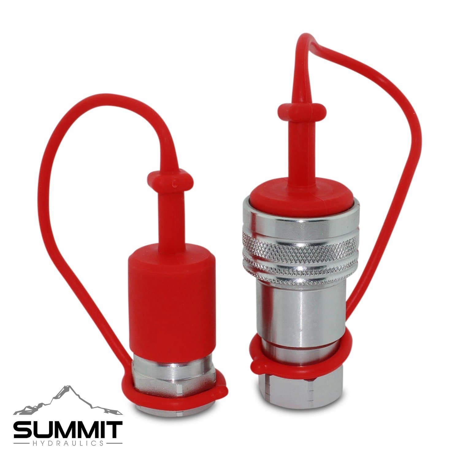 1/2" Ag Hydraulic Quick Connect Couplers Couplings, Poppet Pioneer Style 4 Sets 3