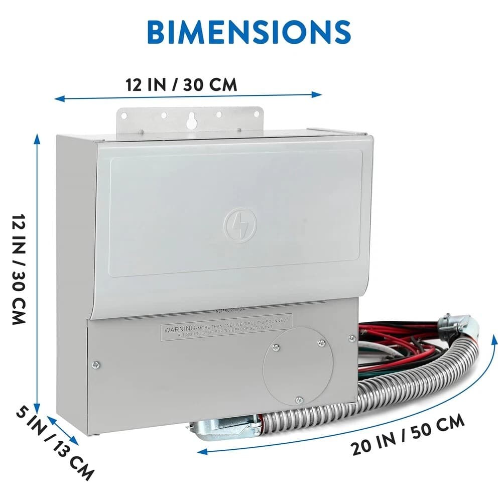Generator Transfer Switch,50A Pro/Tran2 10-Circuit 2 Manual Transfer Switch 3