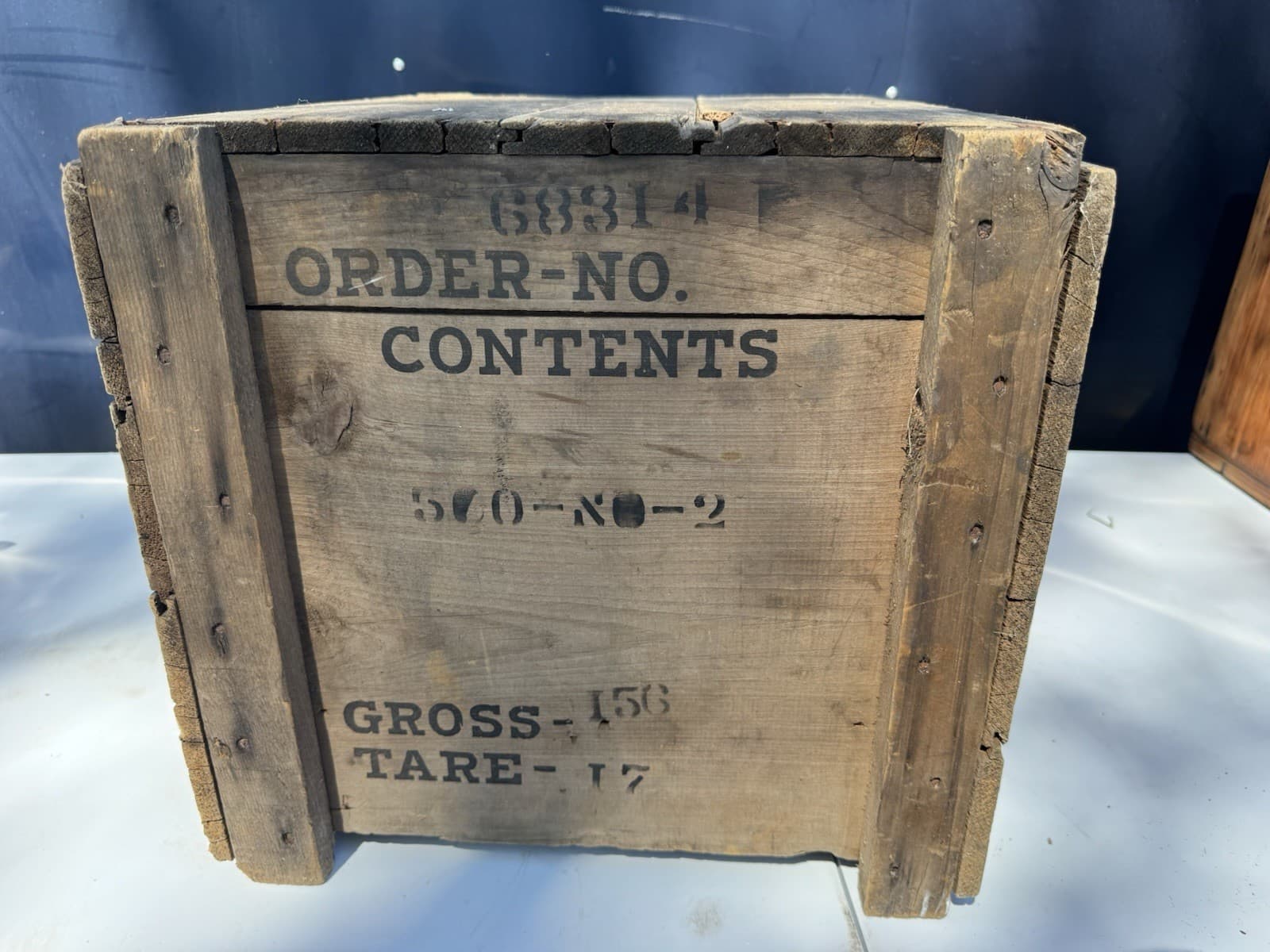 Very Rare VINTAGE ANTIQUE Champion Spark Plugs Wood Shipping Crate Advertising 5