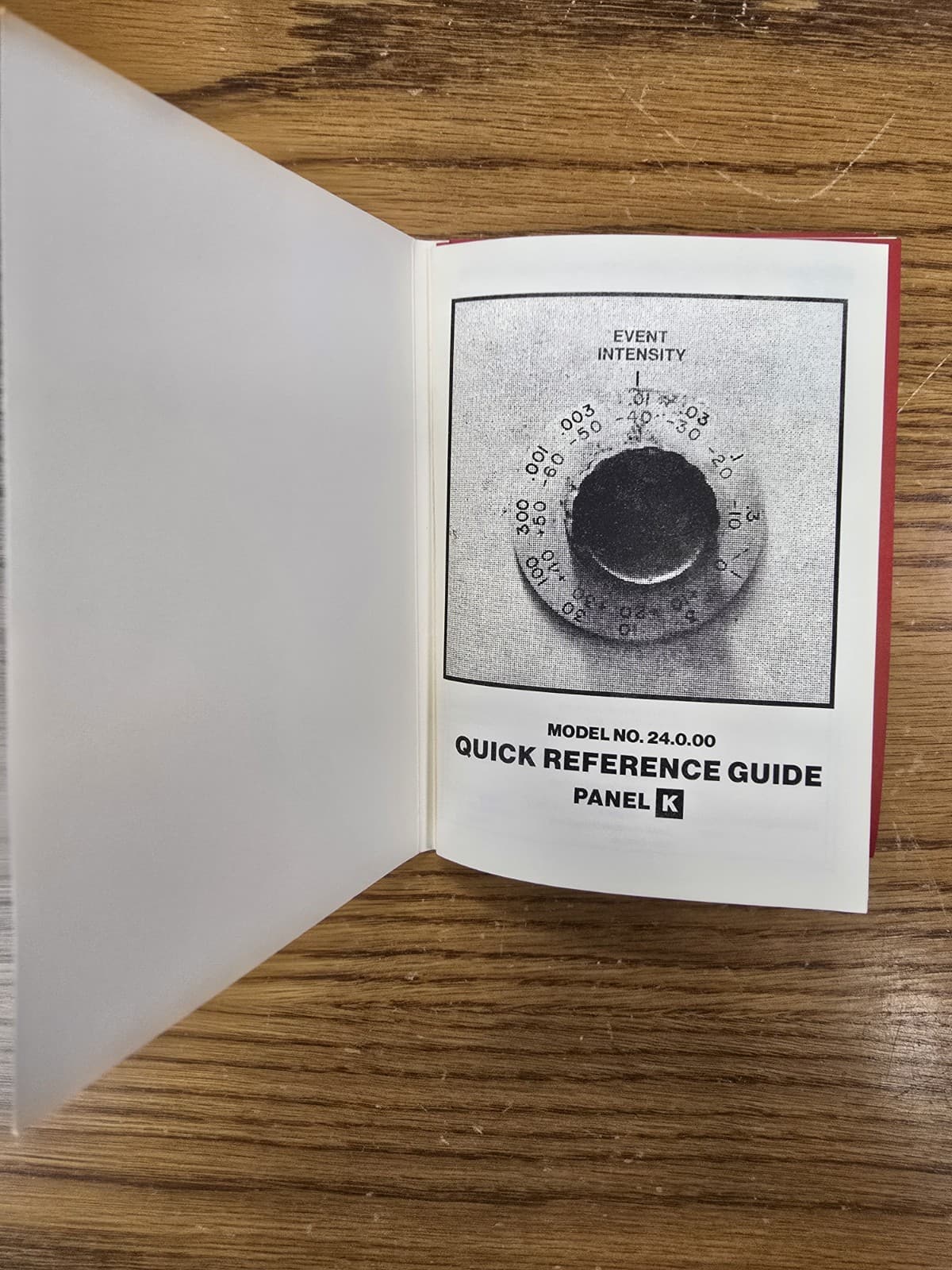 Nine Inch Nails NIN Add Violence Quick Reference Guide Panel K Model 24.0.00 NEW 6