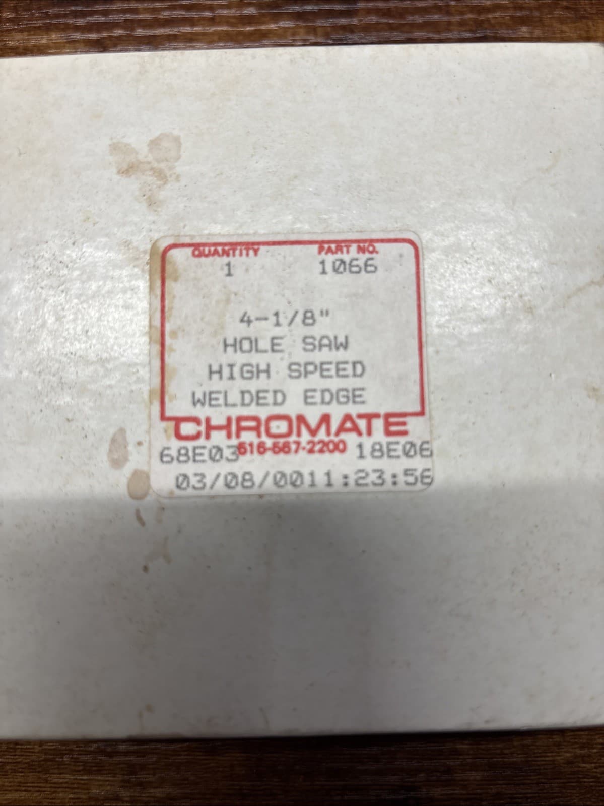 NEW Chromate 1066 4-1/8'' Hole Saw High Speed Welded Edge