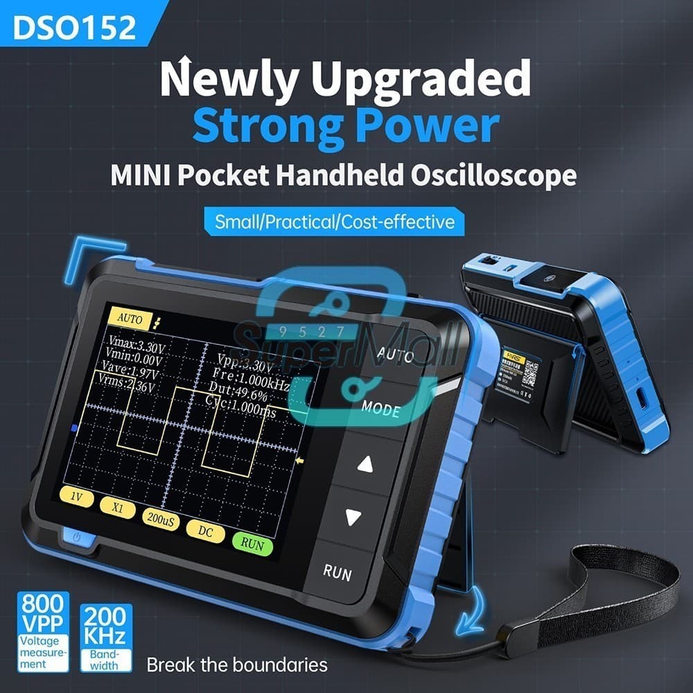 FNIRSI DSO152 Handheld Mini Oscilloscope Type-C Portable Digital Oscilloscope US