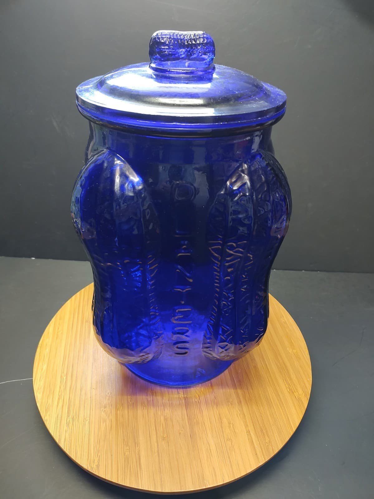 Planters Peanut Jar Cobalt Blue
