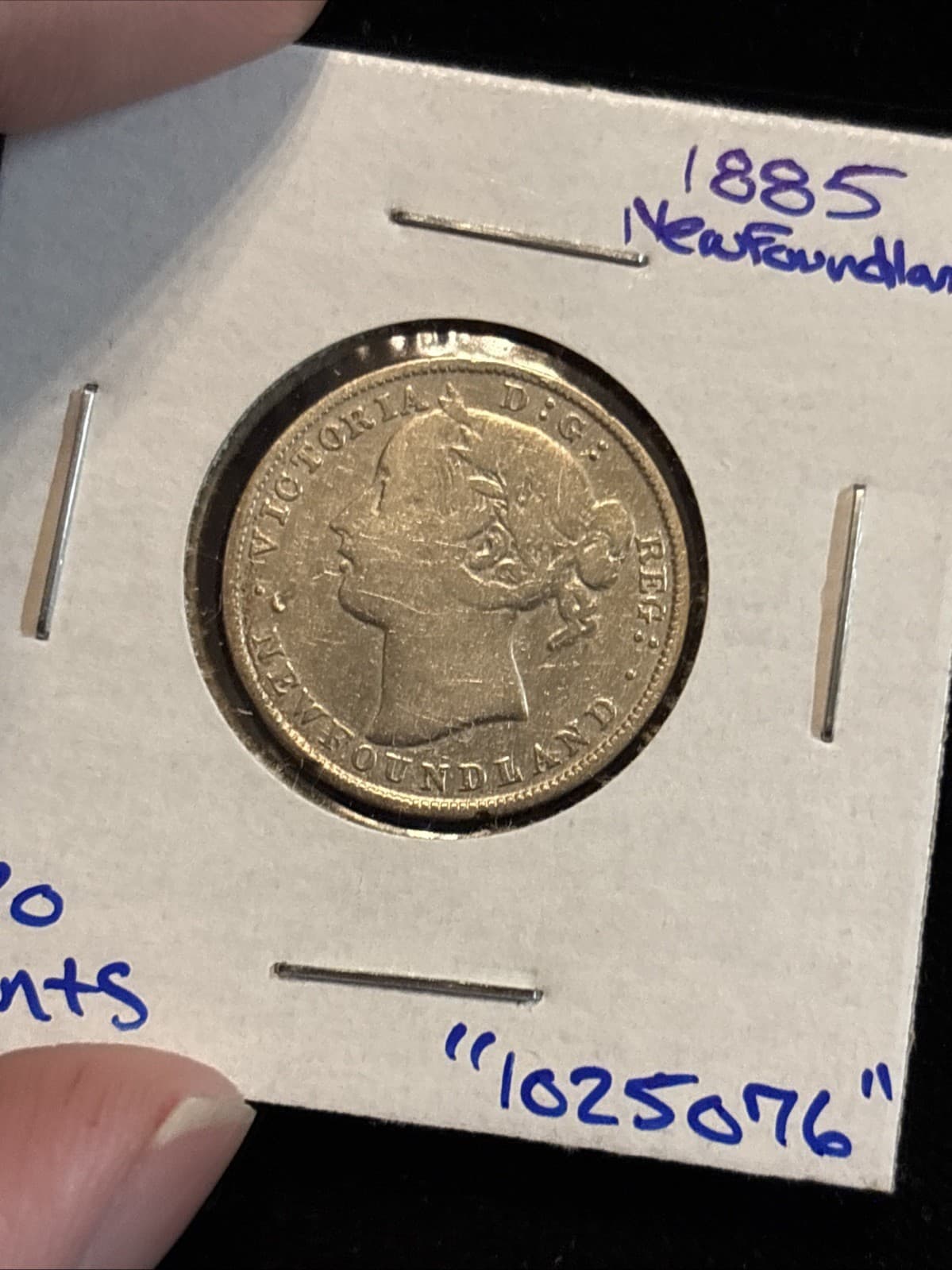 1885 Newfoundland 20 Cent Circulated “1025076” 4