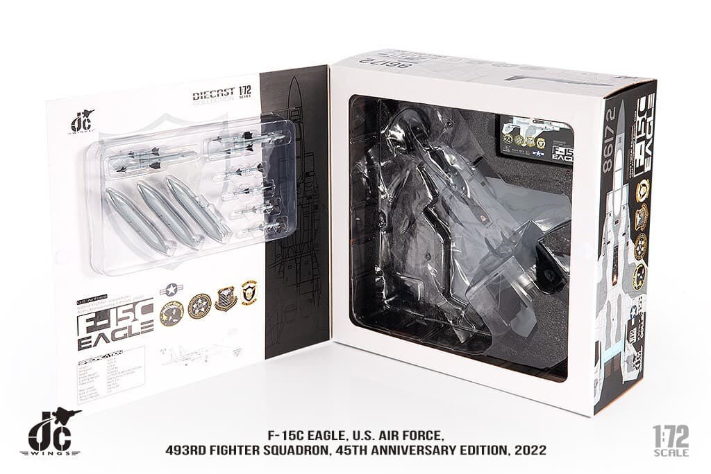 F-15C Eagle, USAF, 493rd Fighter Squadron, 2022, 1/72, JCW-72-F15-023 2