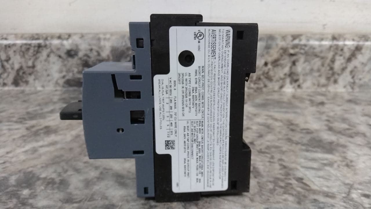 Siemens 3RV20111HA10 690VAC Maximum Voltage Rating Manual Motor Starter 5