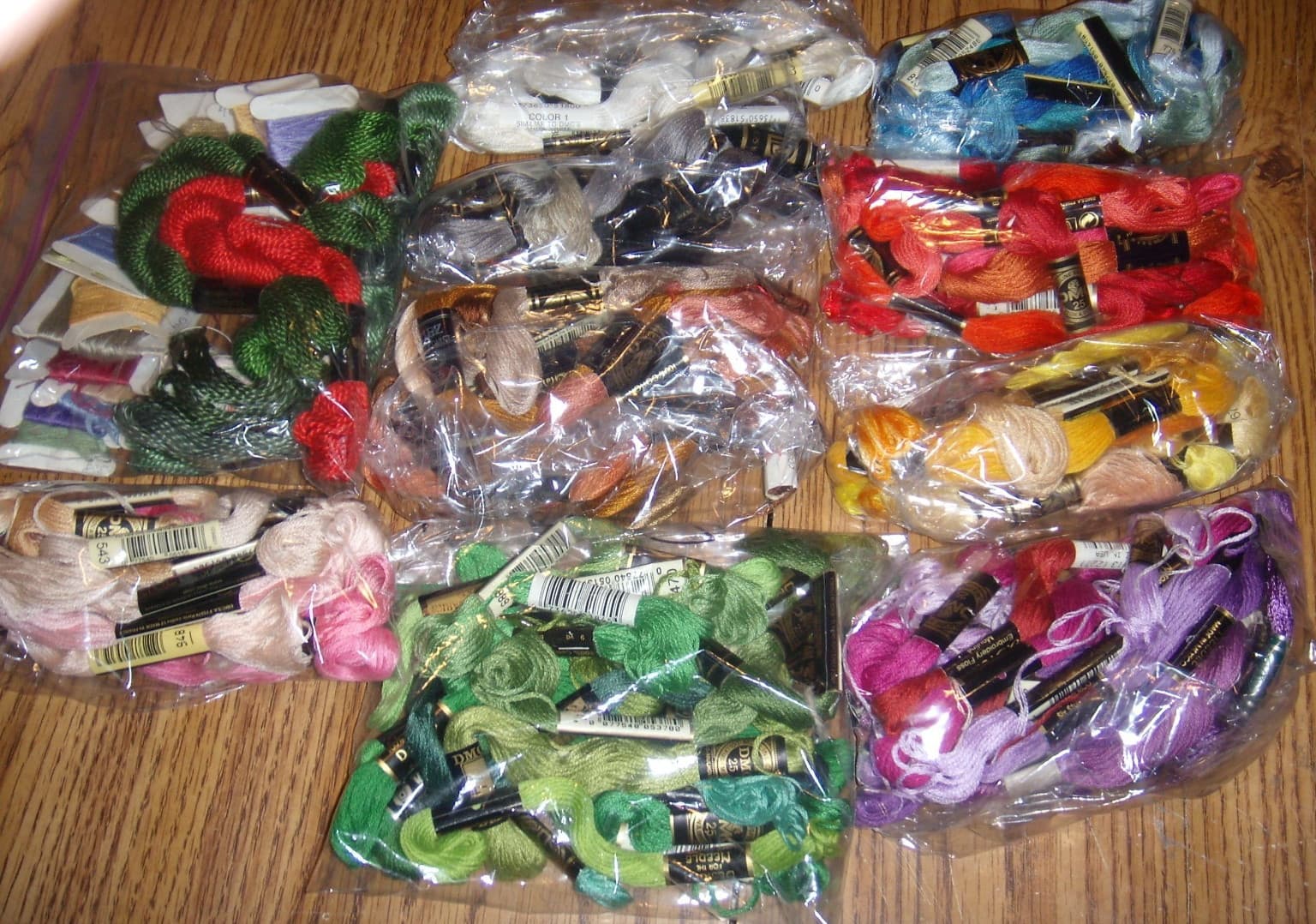 Large 163 DMC Lot Skeins Embroidery Floss Thread Needlepo 100% COTTON 8.7 Yards 3