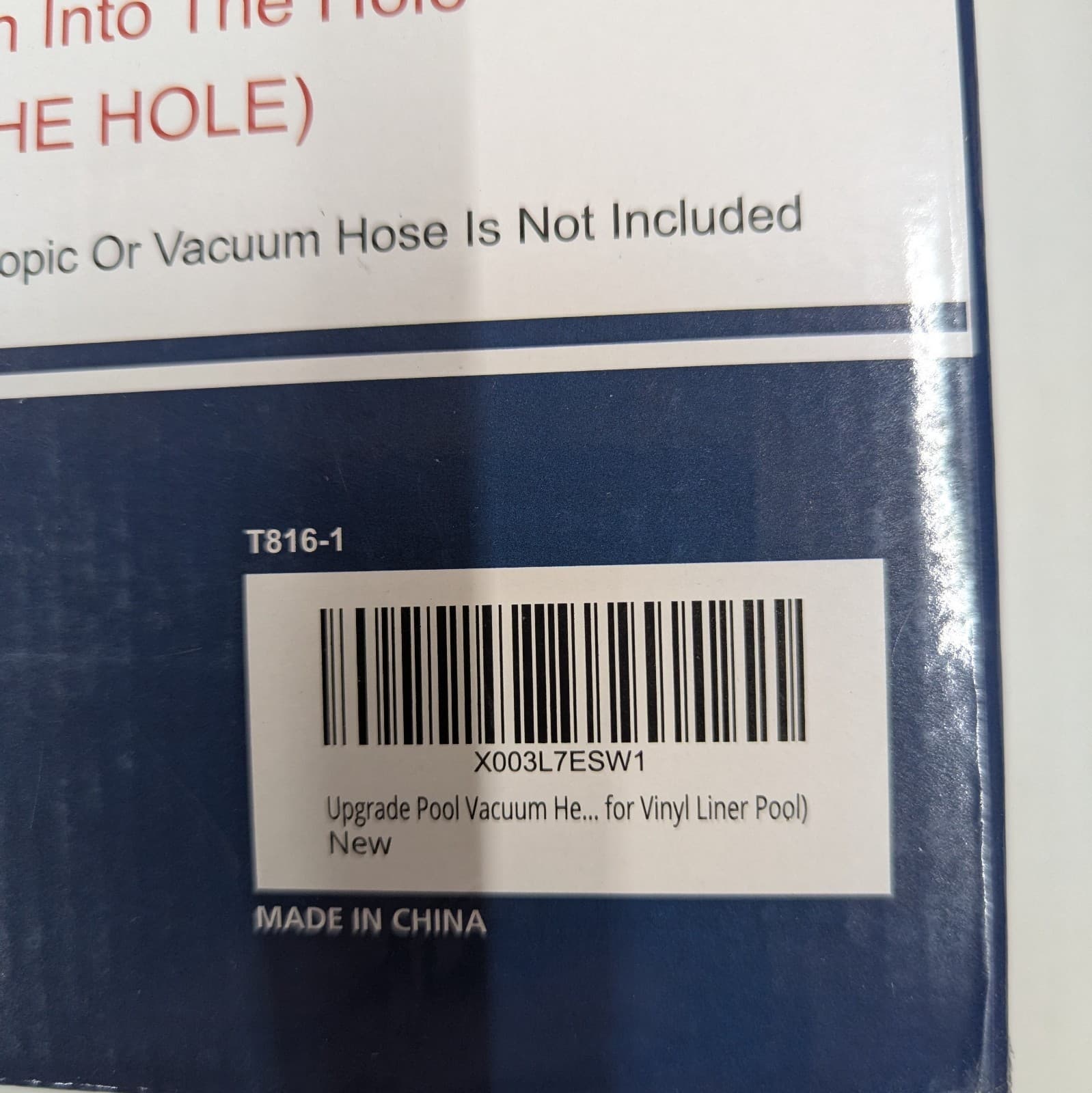 Sepetrel Transparent Triangle Pool Vacuum Head Side Brushes 1-1/4 & 1-1/2" Hose 6