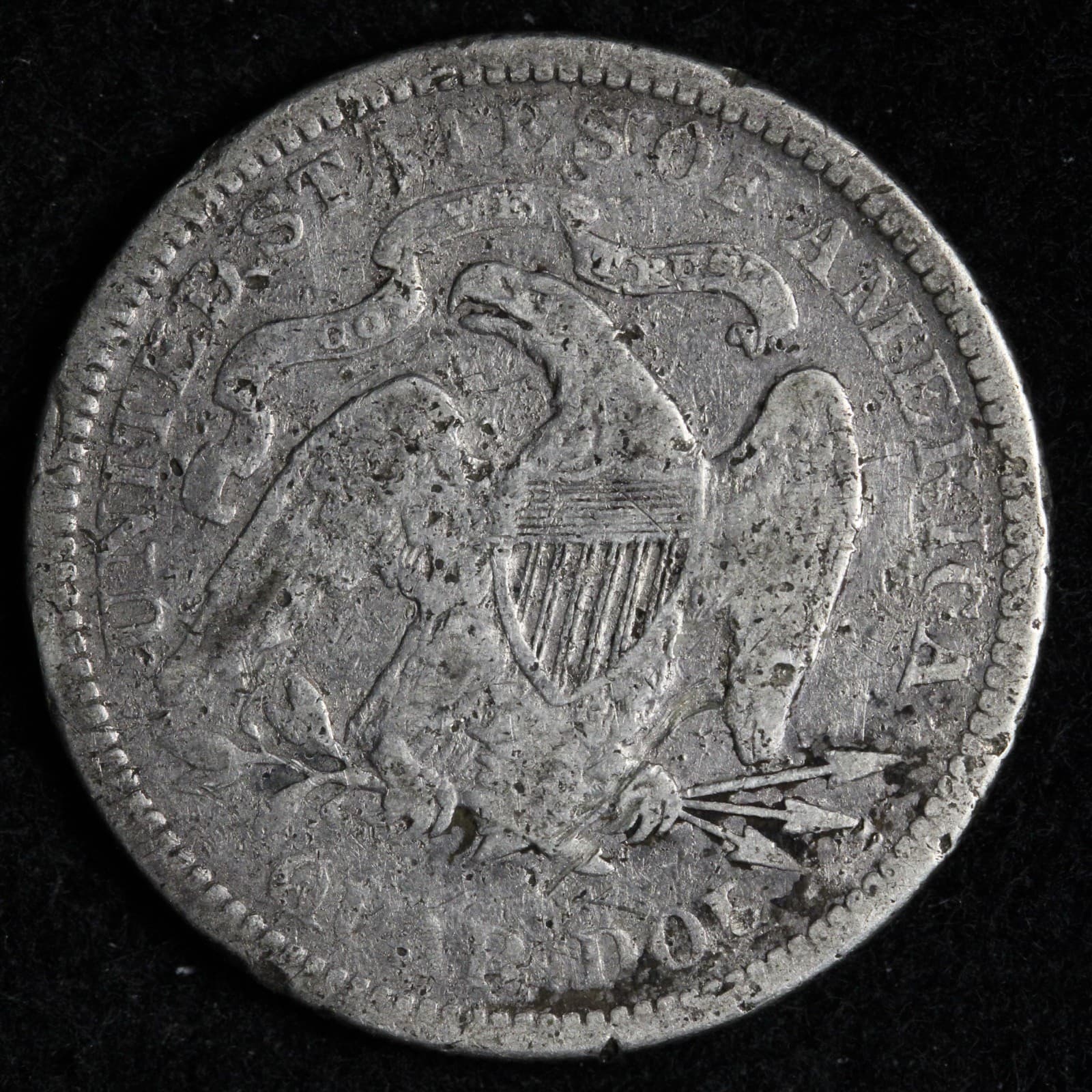 1876 Seated Liberty Silver Quarter VF details E305 KAJD 2