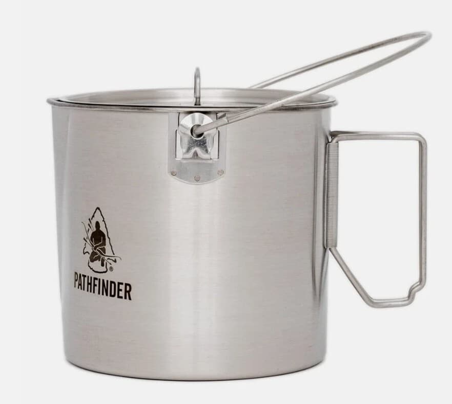 Pathfinder Stainless Steel Bush Pot and Lid Set (64 Ounce) New 3