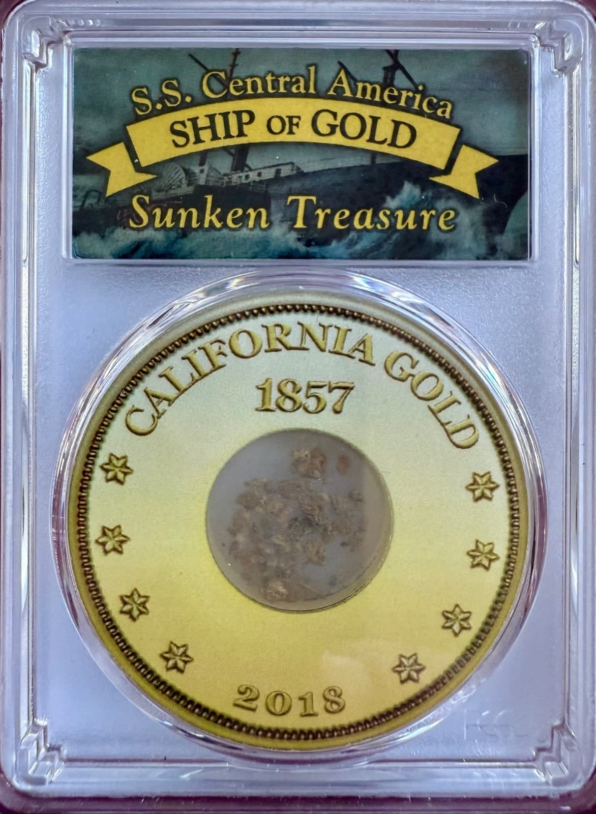 SS CENTRAL AMERICA SSCA SHIPWRECK GOLD PINCH FROM THE WORLD FAMOUS SHIP OF GOLD!