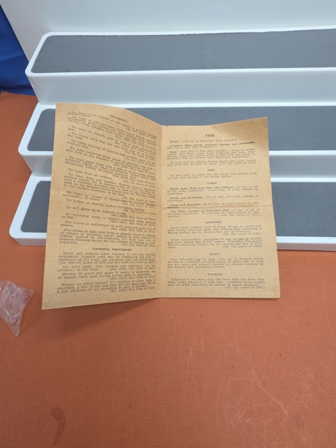 1931 1933 South Dakota State Fish & Game Laws Synopsis Regulations License Tx 4