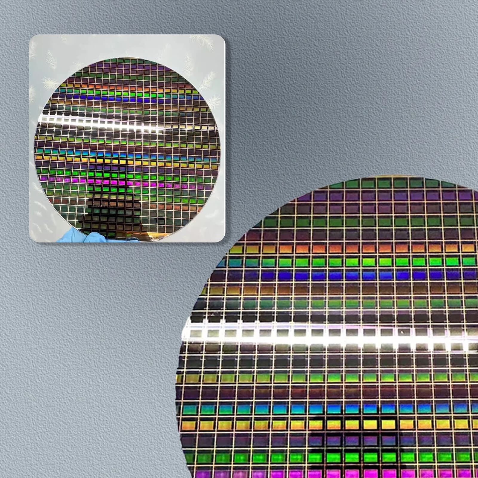 8-Inch SMIC Wafer CMOS Silicon Wafer Semiconductor Lithography Chip Newxi 6