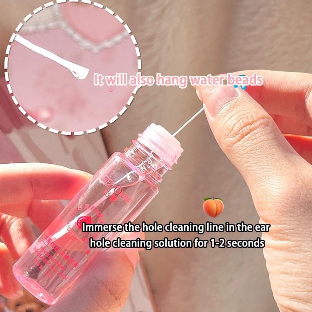 60pcs Pierced Ear Cleaning Set Ear Holes Cleanse Piercing Line Aftercare L7A0 4