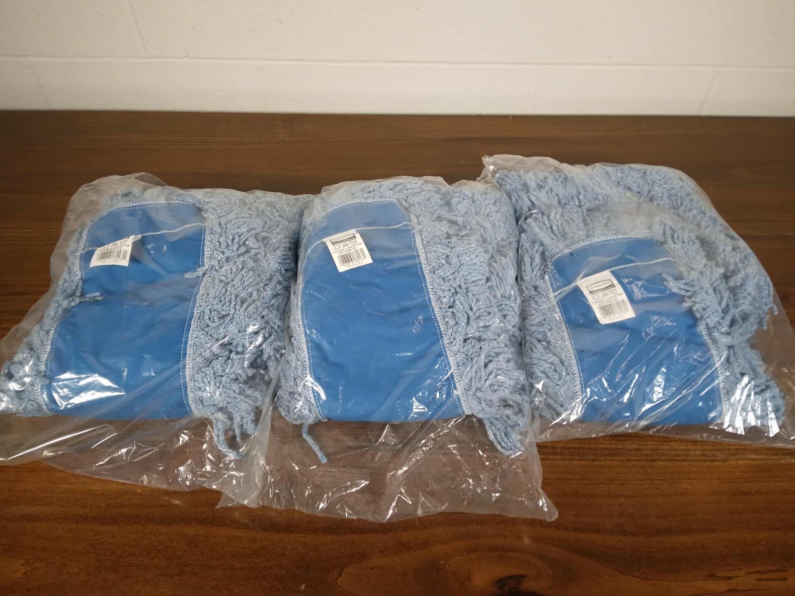 Rubbermaid (3 PACK) FGJ25700BL00 48" X 5" Blue Twisted Loop Blend Dust Mop