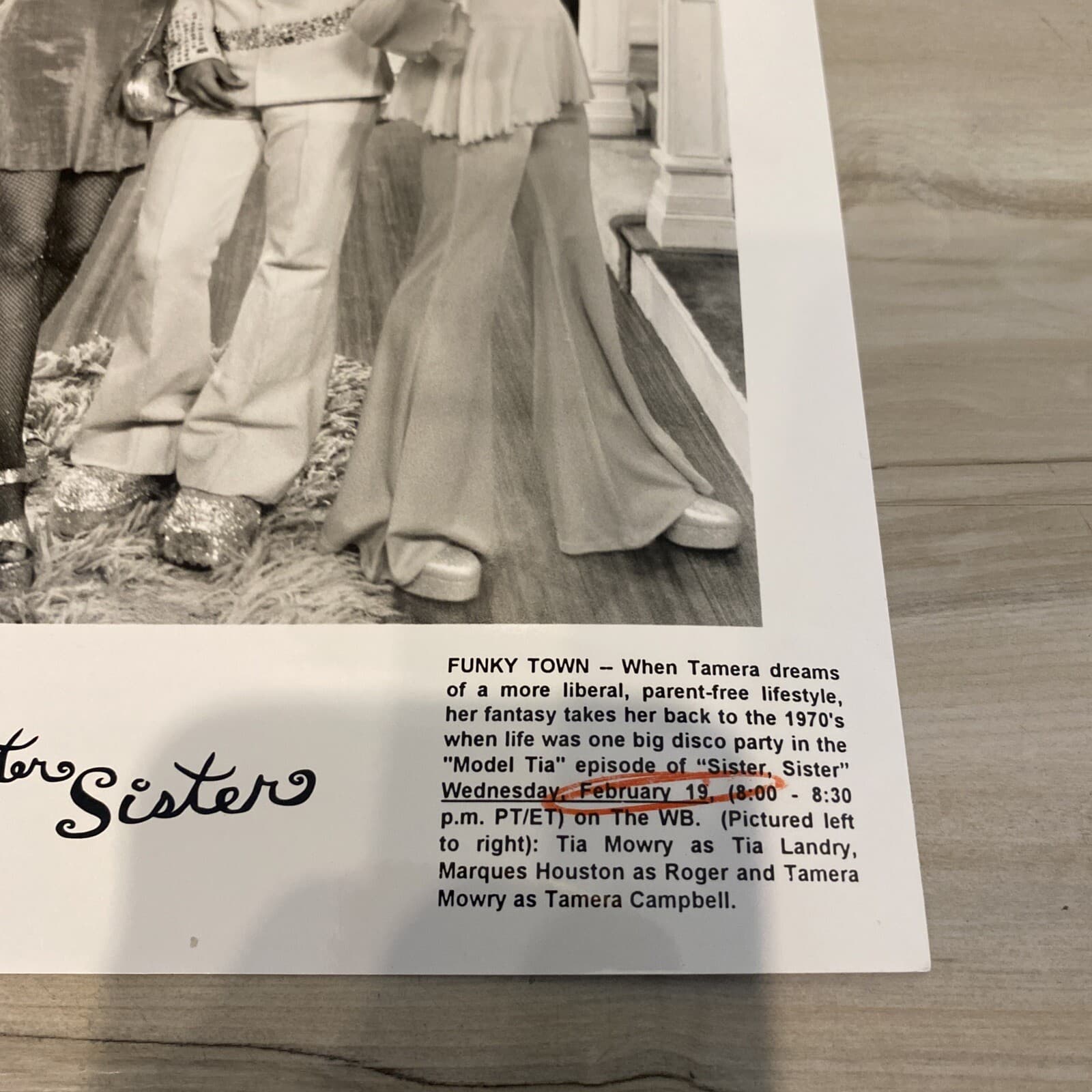 SISTER SISTER Press Photo TAMARA Tia MOWRY 8x10 Marques Houston WB Afro 3