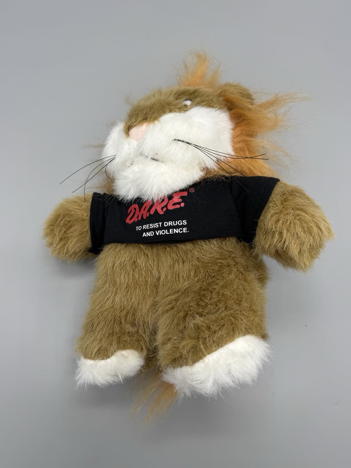 DARREN THE LION Dare Stuffed Animal D.A.R.E. Plush 10” Vintage 5