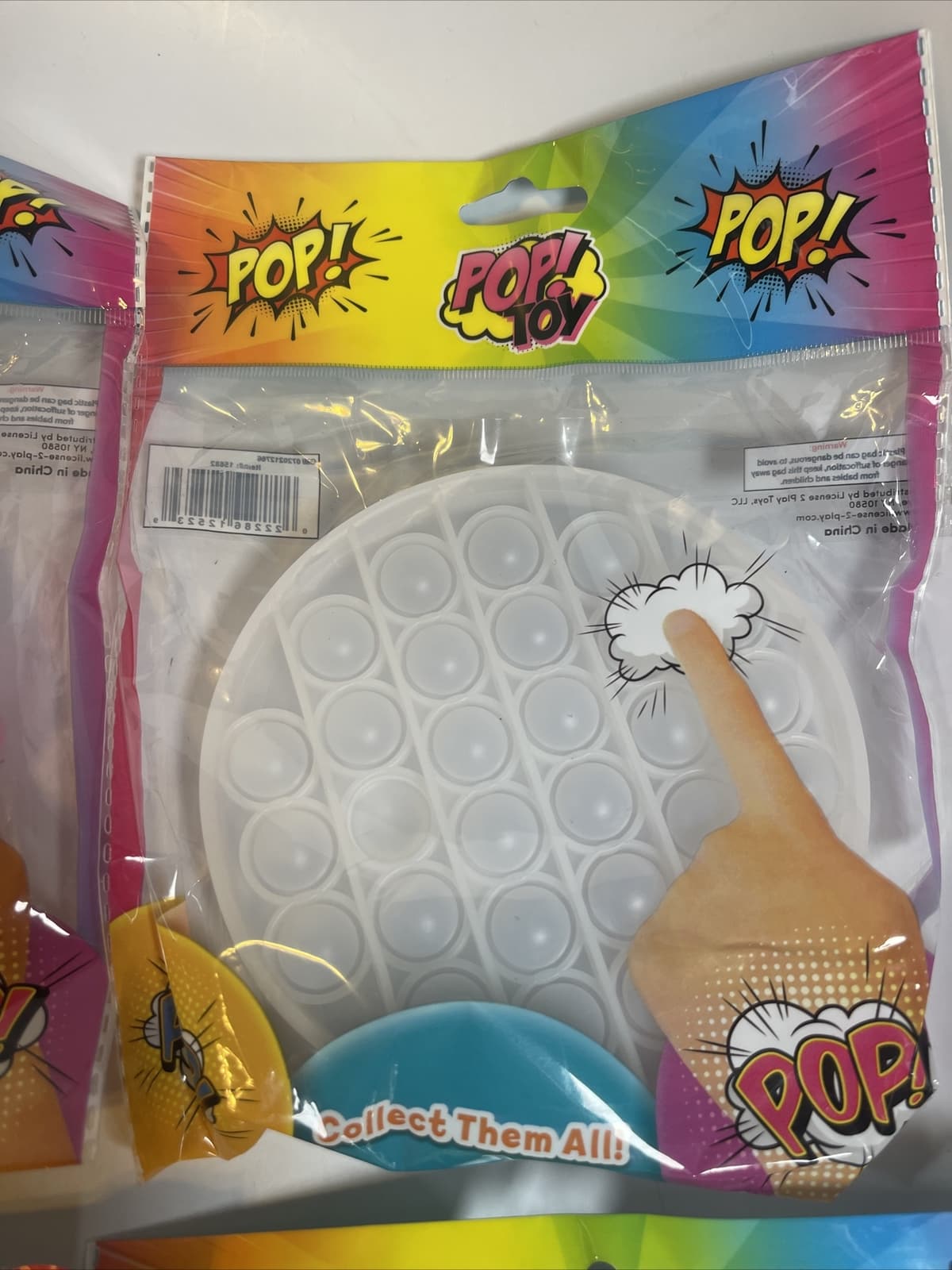 Push POP TOY! PACK OF 6 Fidget BRAND NEW Sealed Glow In The Dark Therapy Calming 5