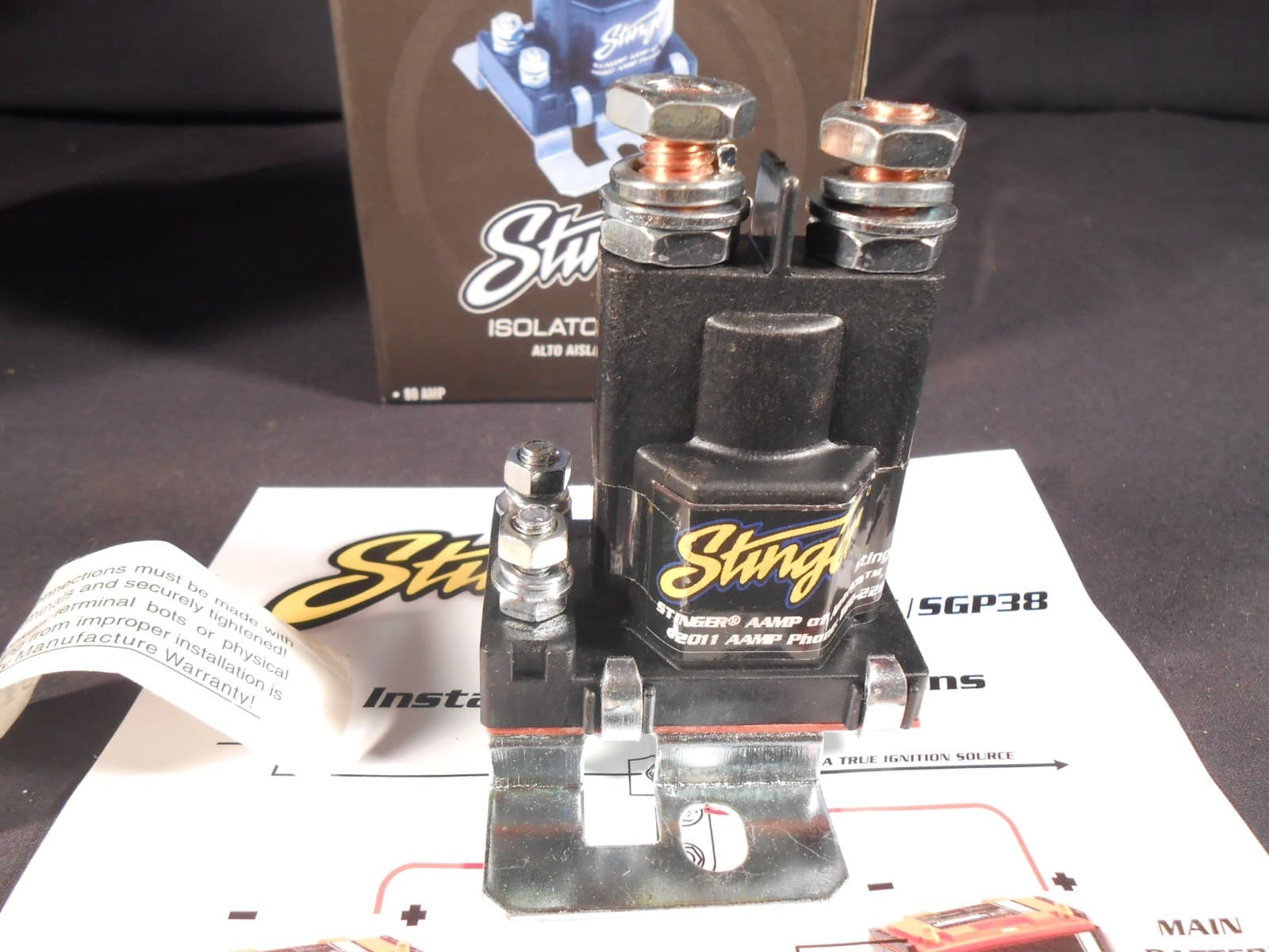 STINGER SGP38 80-AMP Battery Isolator and Relay 2