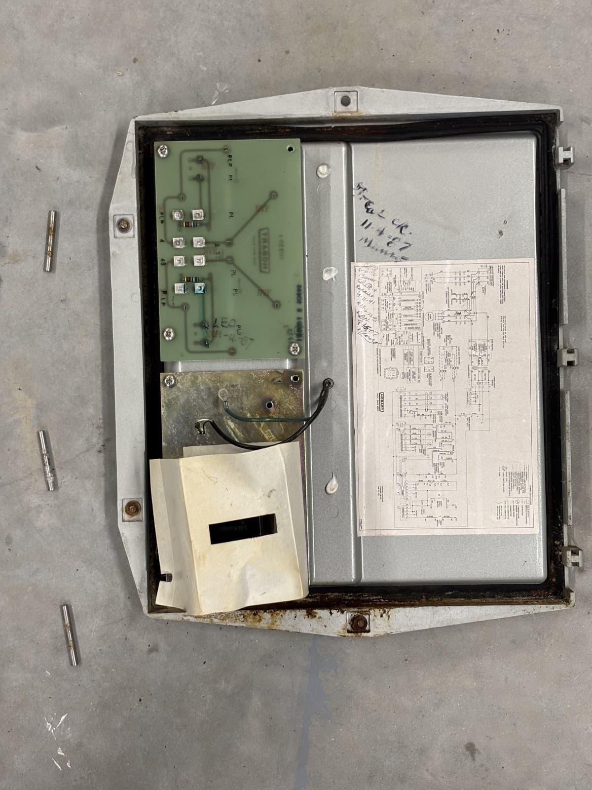 Hobart AM12 Commercial Dishwasher Front Lid Cover & Gasket Assy 288462-00001 OEM 2