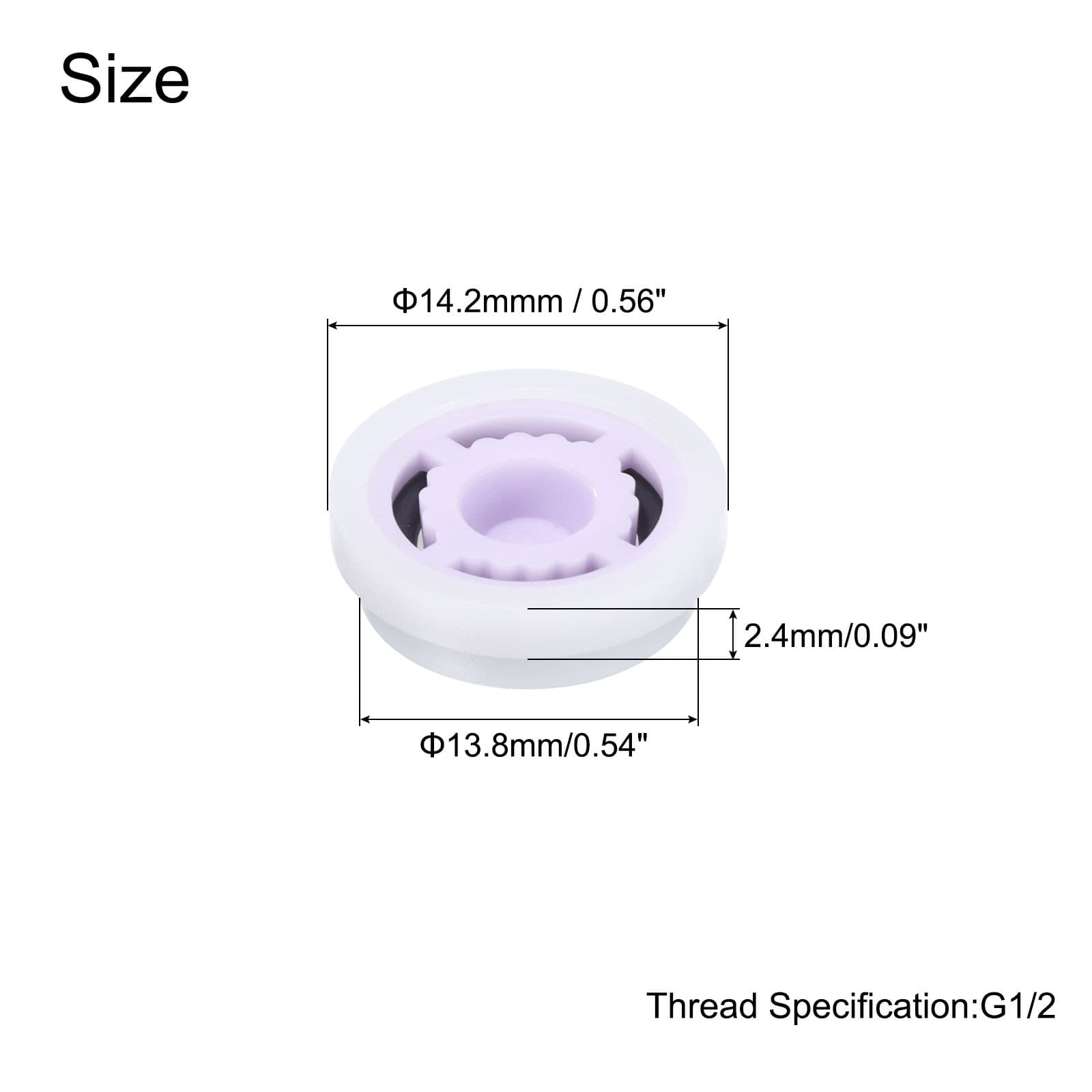 10Pcs Flow Reducer Limiter 1.2pgm Water Flow Reducer For Shower Head 3