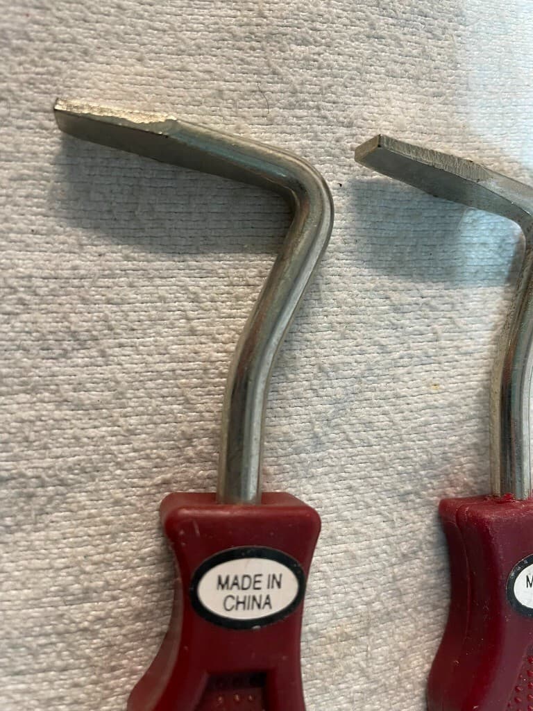 Horse Hoof Pick, Steel with Maroon Handle,  Equine Grooming Care - Lot of 6 3