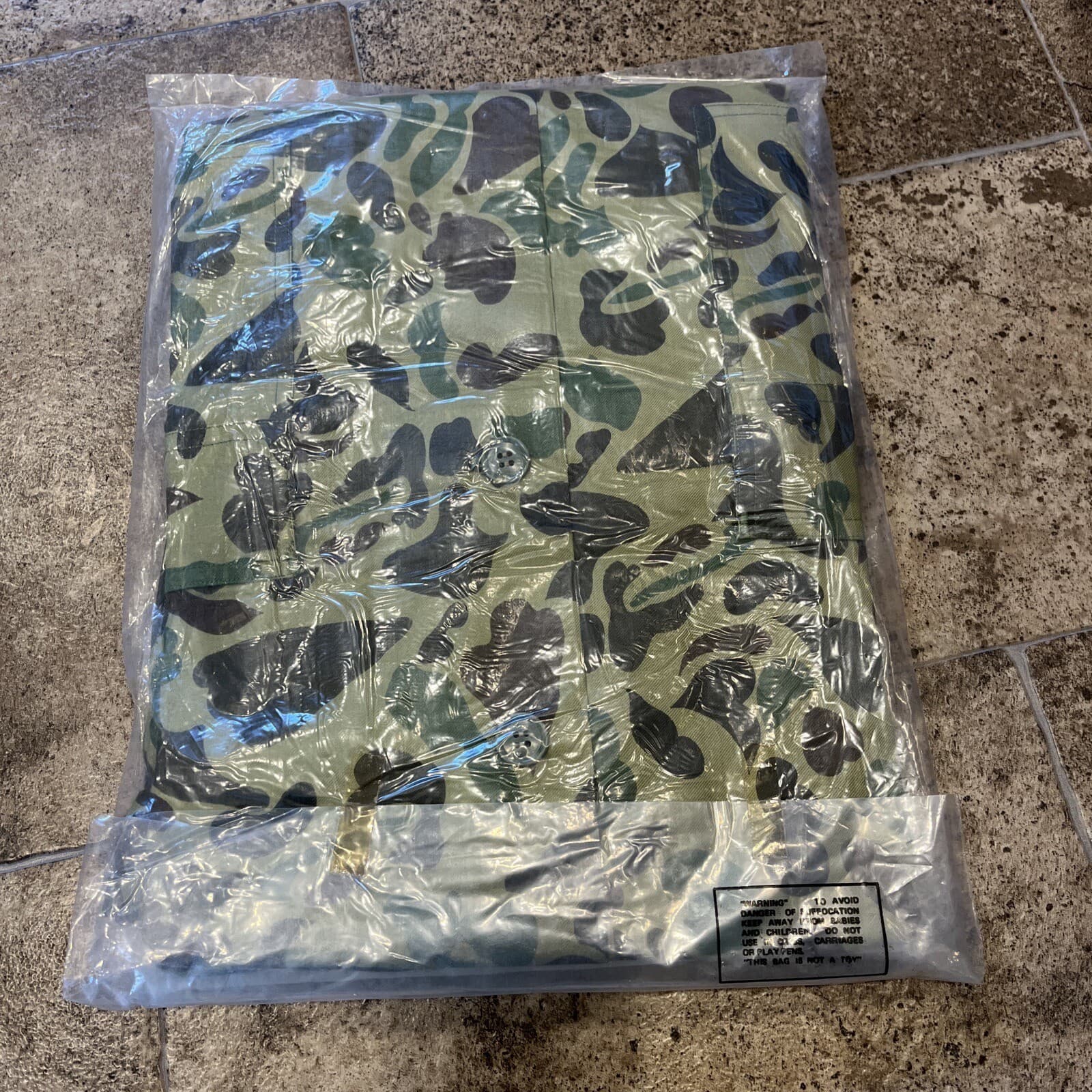 Vintage Nesco Camouflage Camo Cotton Poplin Hunting Suit Size XL CS42 NOS 4