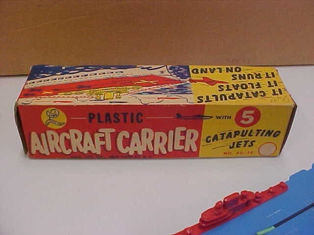 1950S LIDO 8 INCH AIRCRAFT CARRIER NEW WITH BOX 4