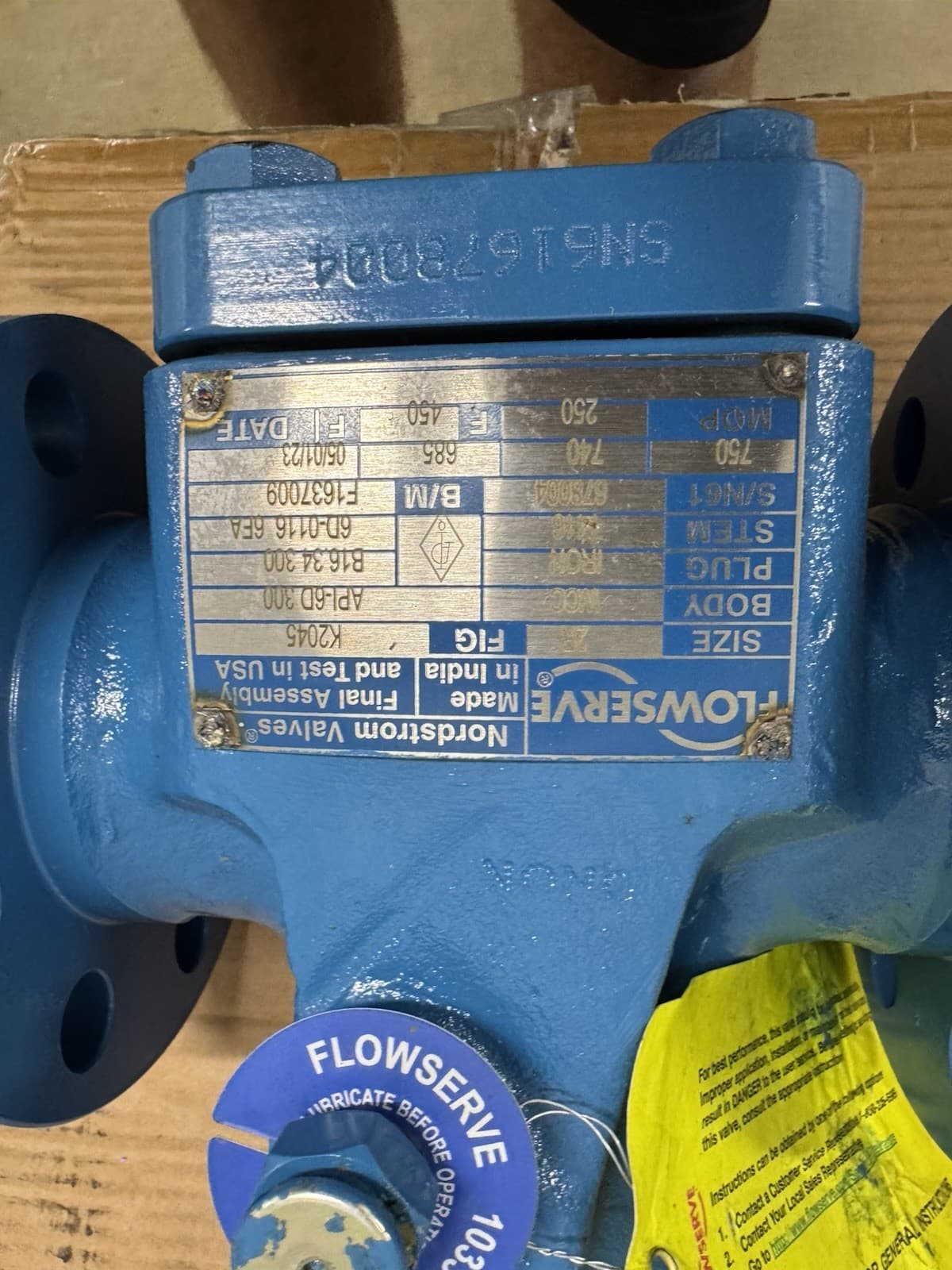 Lubricated Plug Valve FLOWSERVE K2045 Dynamic Balance 2" 300 Beveled End 4