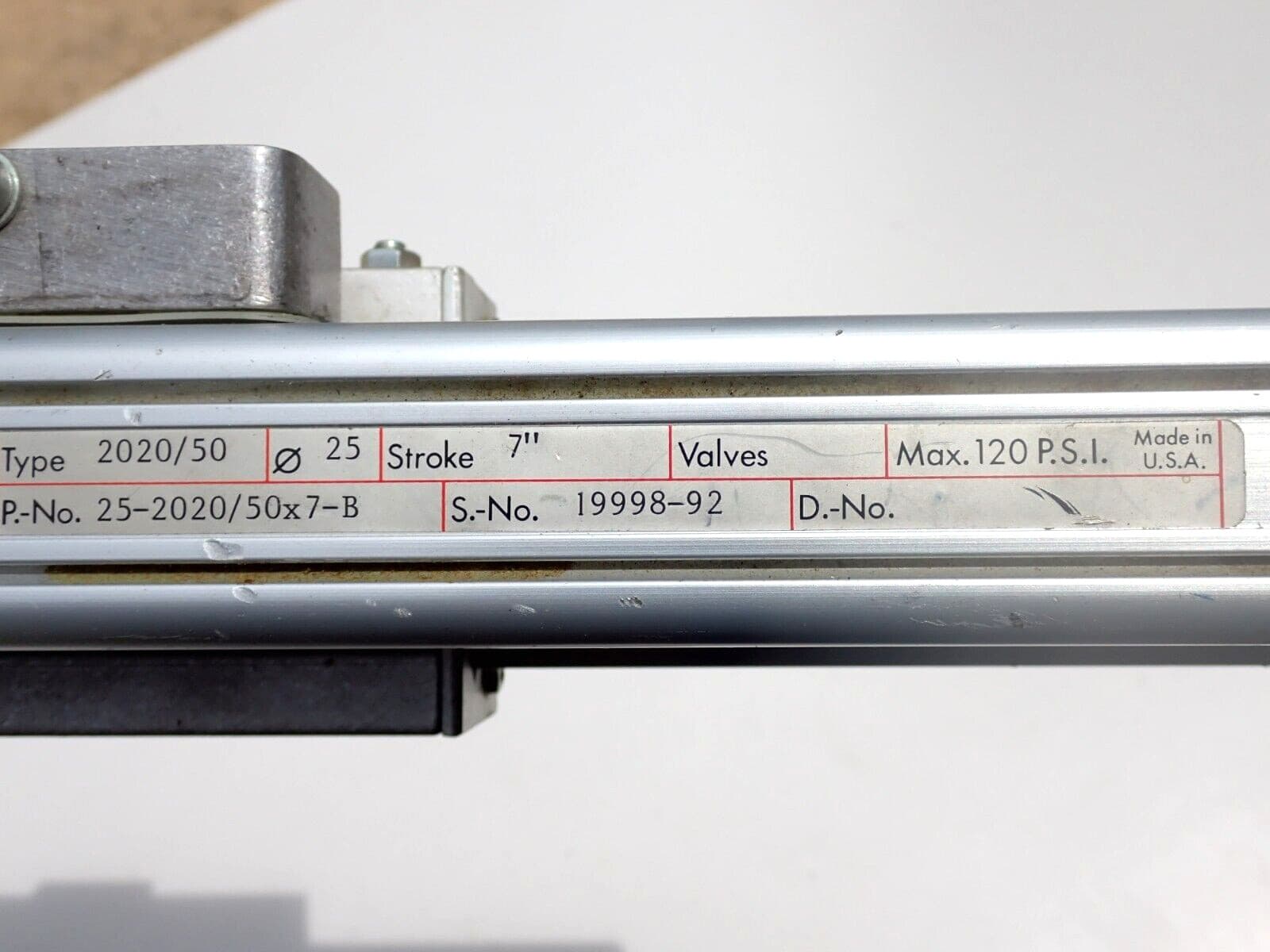 25-2020/50X7-B ORIGA CYLINDER 7" STROKE USED  5