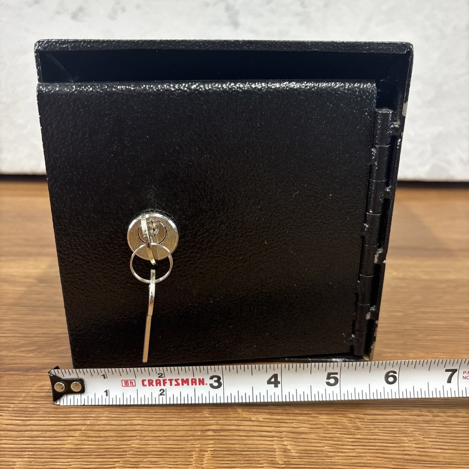 Under Counter Safe Mailbox Lockbox Lock & Key Heavy Gauge Steel Mountable 3