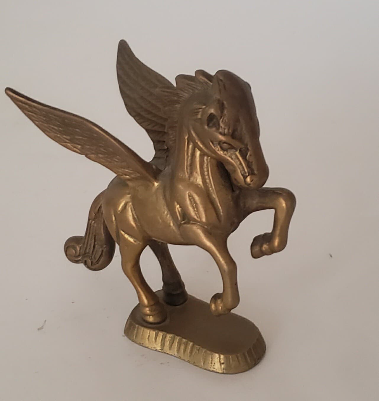 Vintage Solid Brass Pegasus Winged Mythical Flying Horse 3