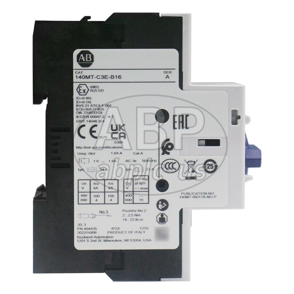 New Allen Bradley 140MT-C3E-B16 motor protecting circuit breaker Fast shipping 4