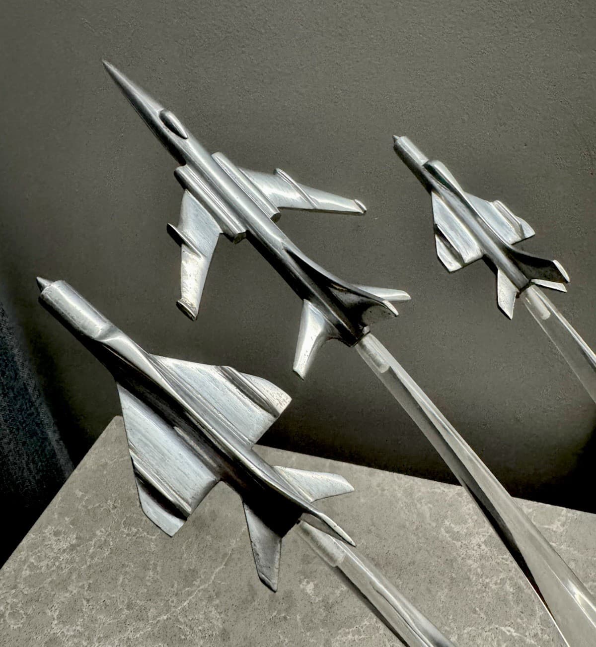 Vintage USSR Space Age Desk Souvenir Devoted to Soviet Aviation USSR Jets 3