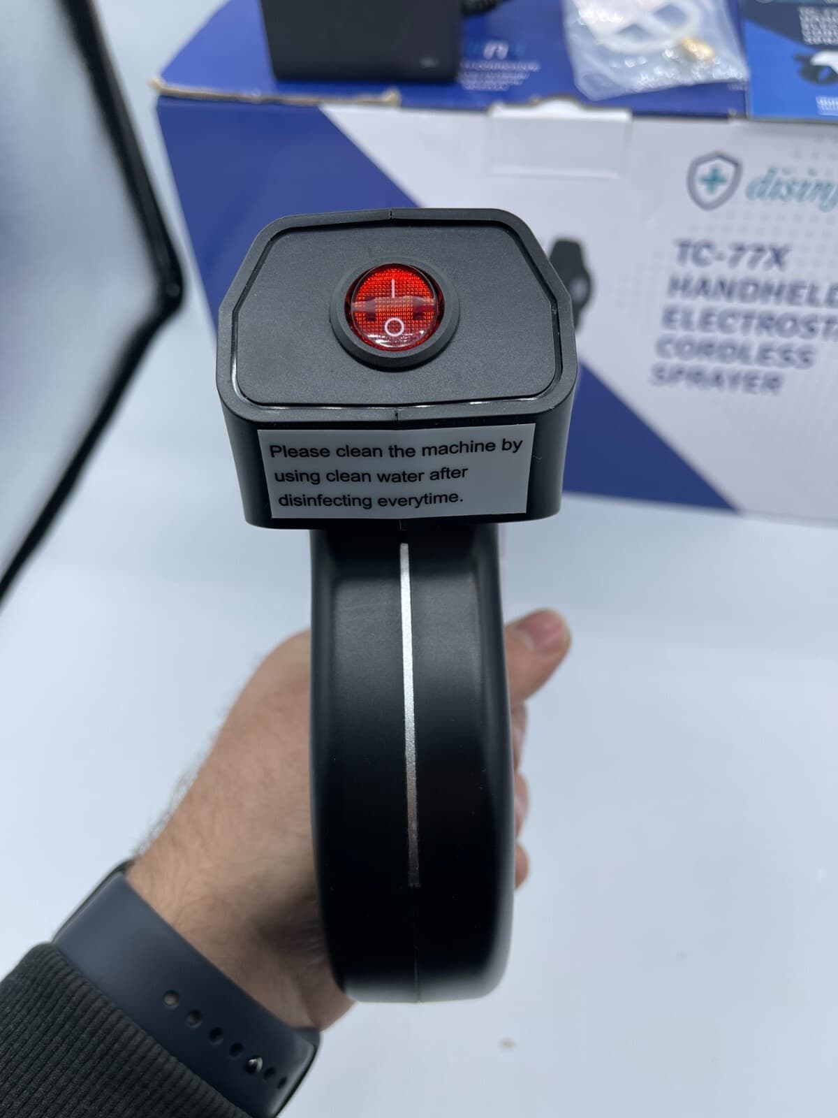 DISINFECTAID TC-77X Handheld Electrostatic Cordless Sprayer for Disinfectants VG 6